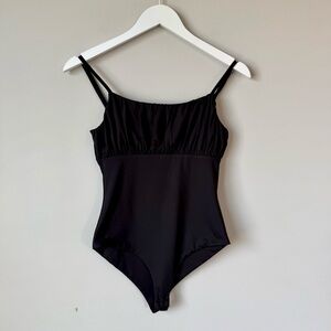 Princess Polly | Black Babydoll Milkmaid Bodysuit Size 4